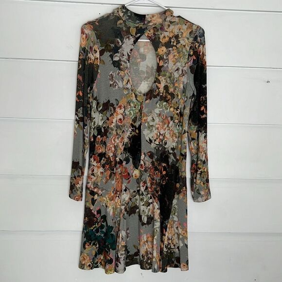 Uncle Frank Abstract Floral Long Sleeve Dress Size Small - Picture 7 of 9